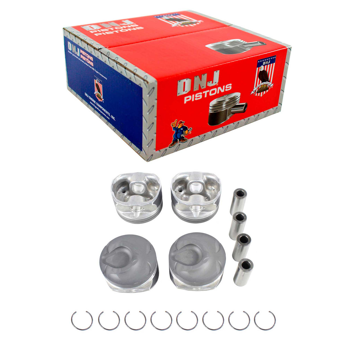 Piston Set 2007-2016 Buick,Chevrolet,Pontiac,Saab,Saturn 2.0L (Oversizes Available)