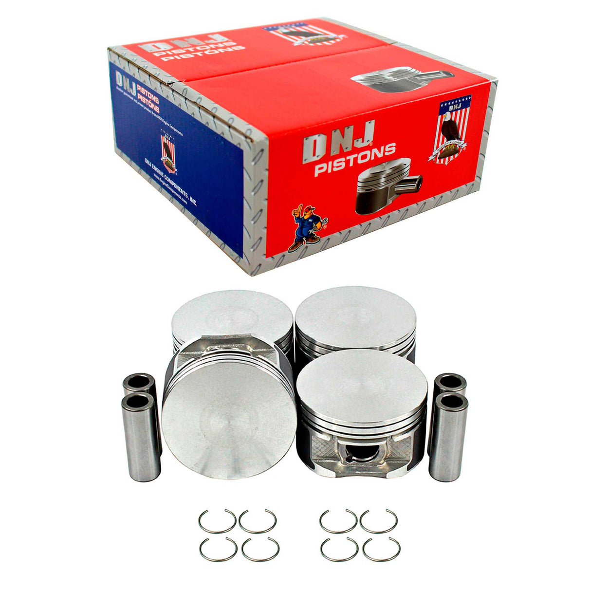 Piston Set 1999-2002 Chevrolet,Oldsmobile,Pontiac 2.4L (Oversizes Available)