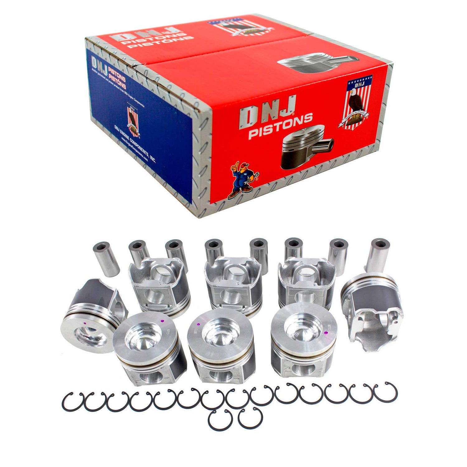 Piston Set 2003-2010 Ford 6.0L (Oversizes Available)