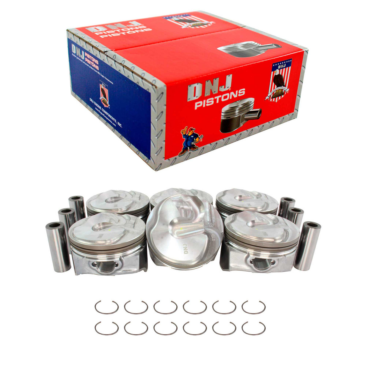 Piston Set 2014-2017 Chevrolet,GMC 4.3L (Oversizes Available)