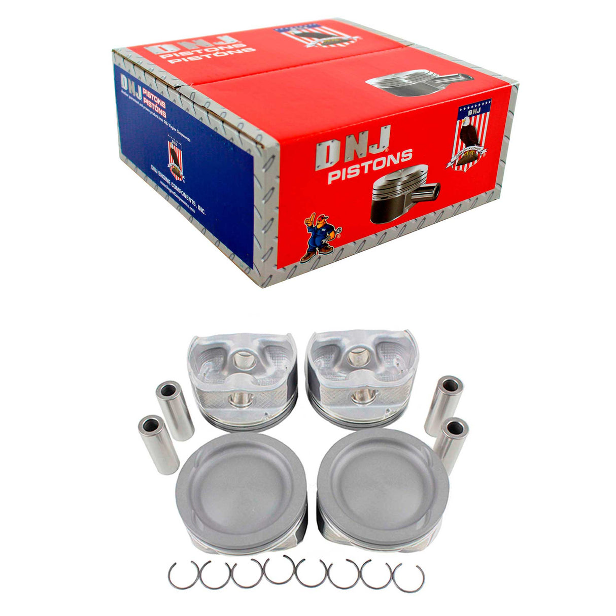 Piston Set 2009-2017 Ford,Mazda,Mercury 2.5L (Oversizes Available)