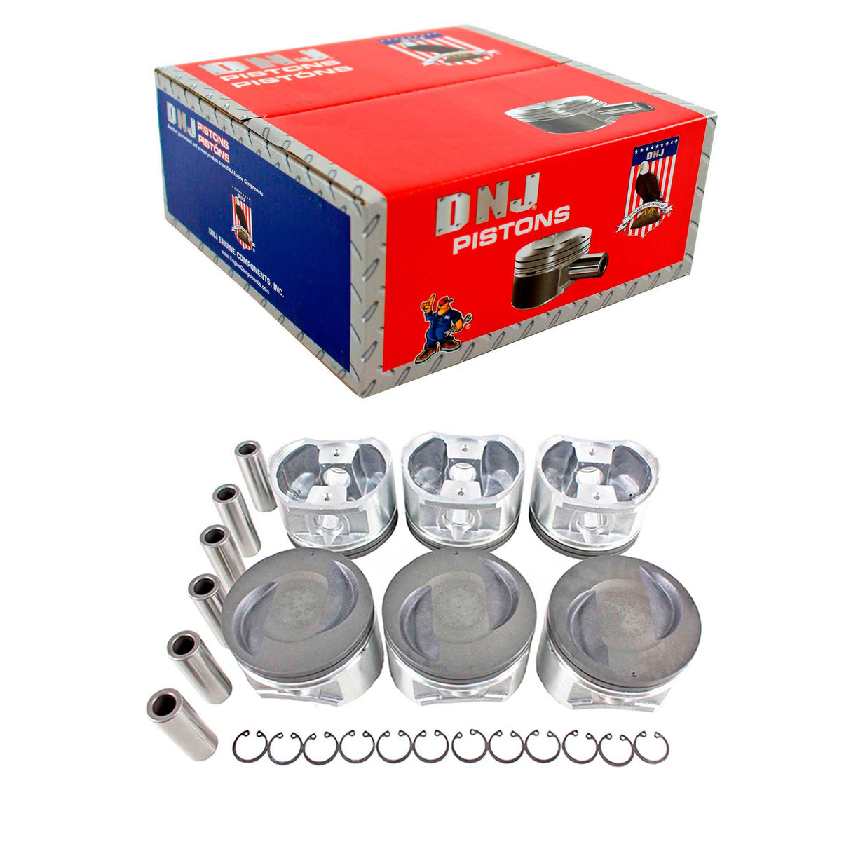 Piston Set 1996-2004 INFINITI,Mercury,Nissan 3.3L (Oversizes Available)