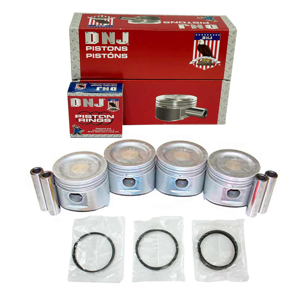 Piston and Ring Set 1983-1989 Chrysler, Dodge, Mitsubishi, Plymouth 2.6L