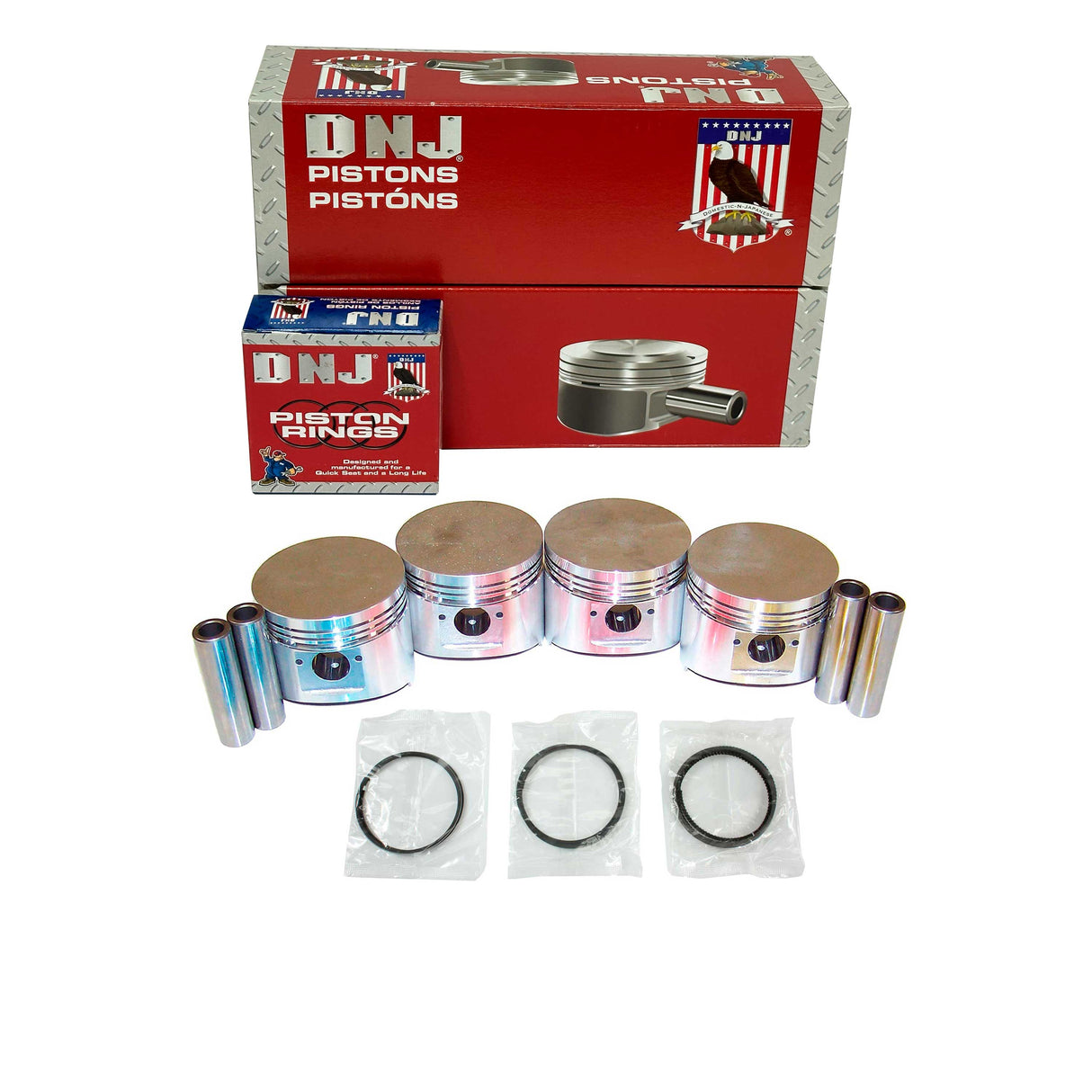 Piston and Ring Set 1984-1989 Chrysler, Dodge, Mazda, Mitsubishi, Plymouth 2.6L