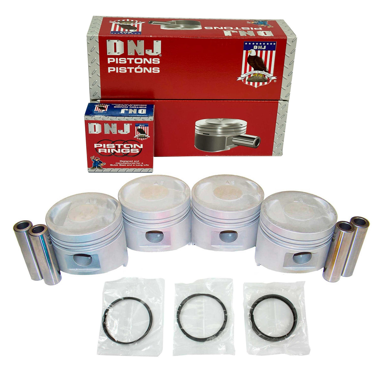 Piston and Ring Set 1983-1988 Dodge, Mitsubishi, Plymouth 2.0L