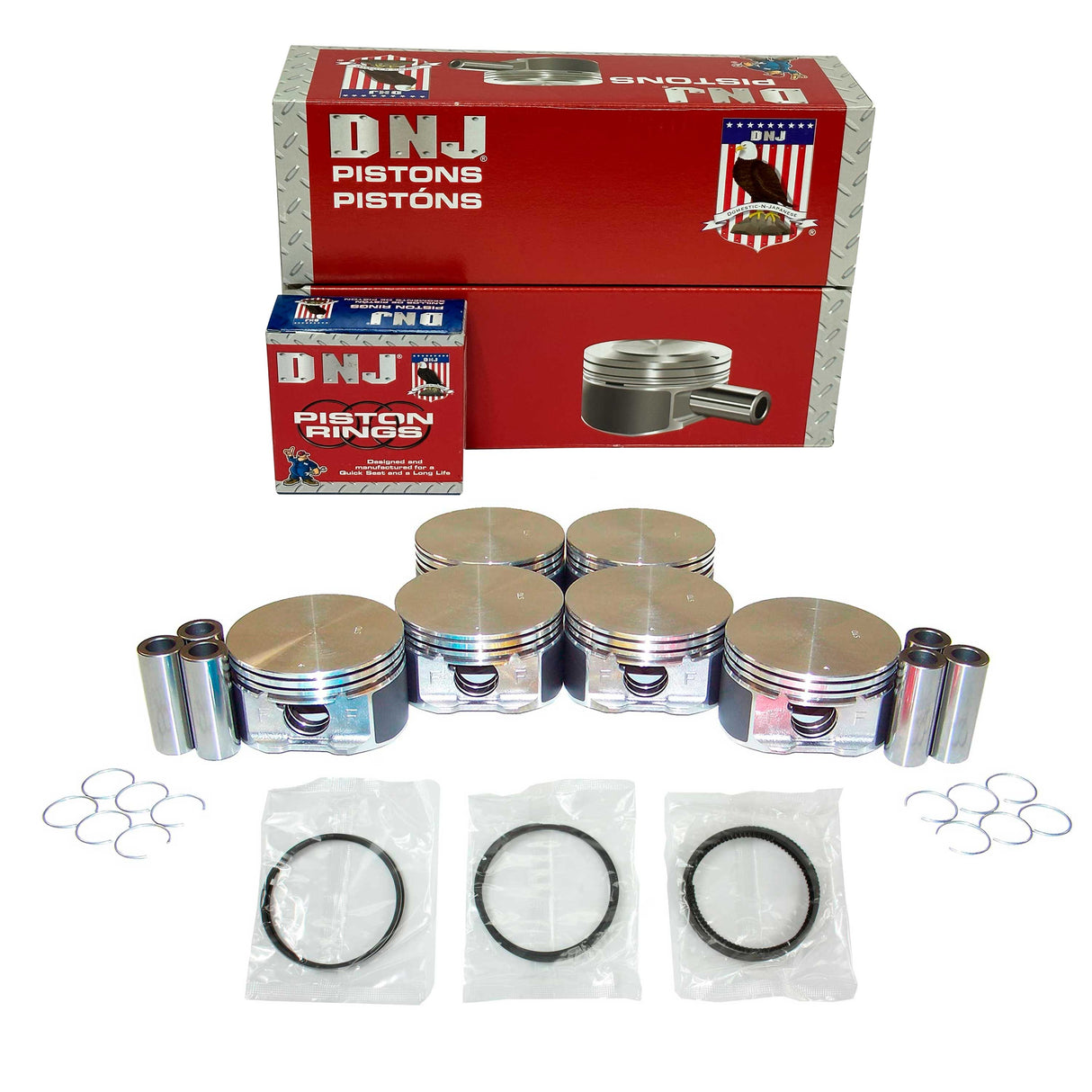 Piston and Ring Set 2002-2012 Dodge, Jeep, Mitsubishi, Ram 3.7L