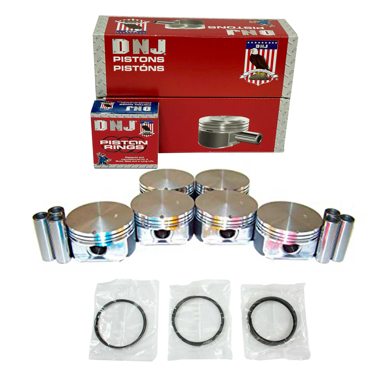 Piston and Ring Set 1998-2011 Chrysler, Dodge, Jeep, Plymouth, Volkswagen 3.8L