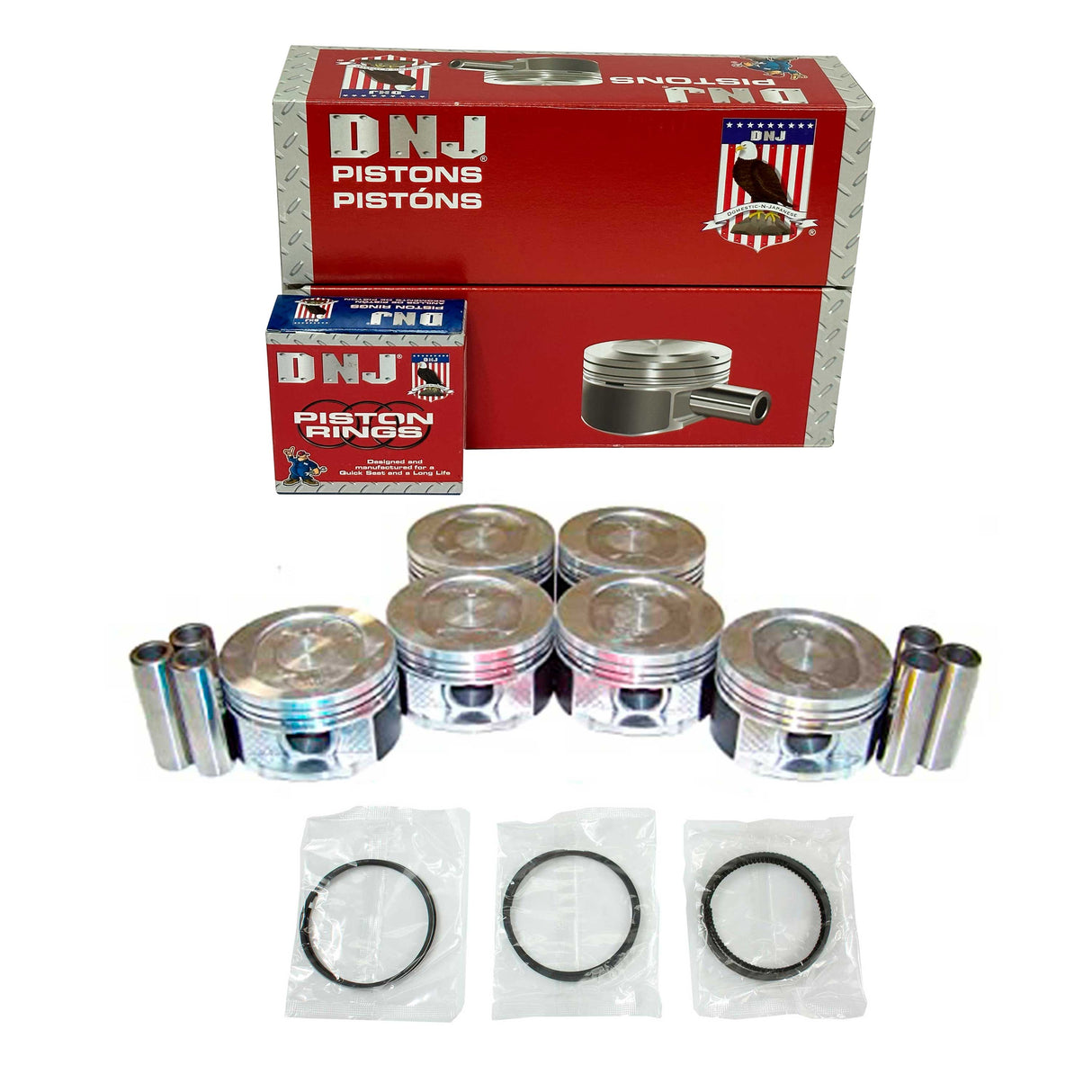 Piston and Ring Set 1990-1997 Chrysler, Dodge, Eagle, Plymouth 3.3L