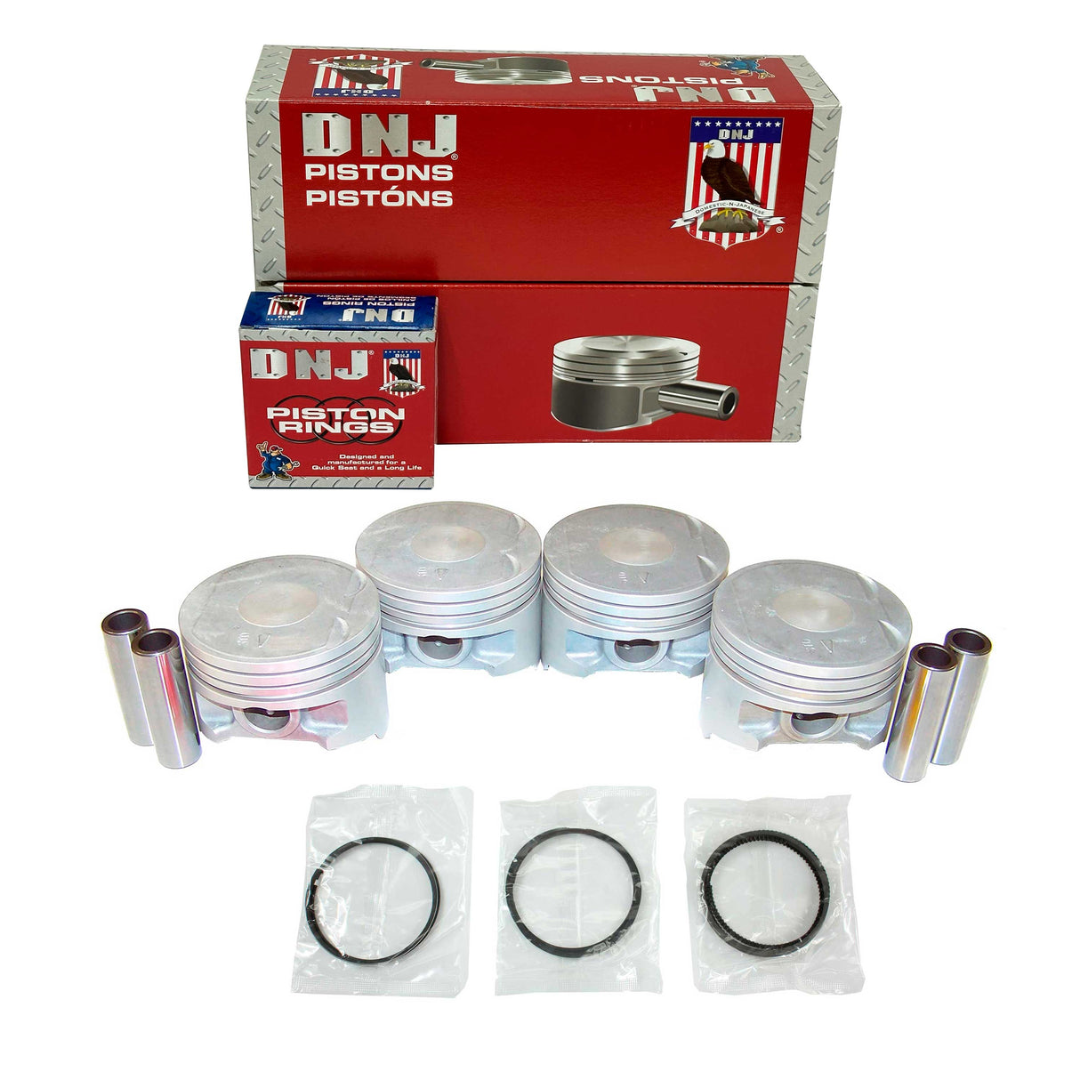 Piston and Ring Set 1992-1996 Dodge, Eagle, Mitsubishi, Plymouth 1.8L