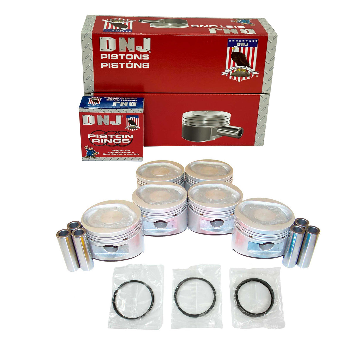 Piston and Ring Set 1987-1995 Chrysler, Dodge, Hyundai, Mitsubishi, Plymouth 3.0L