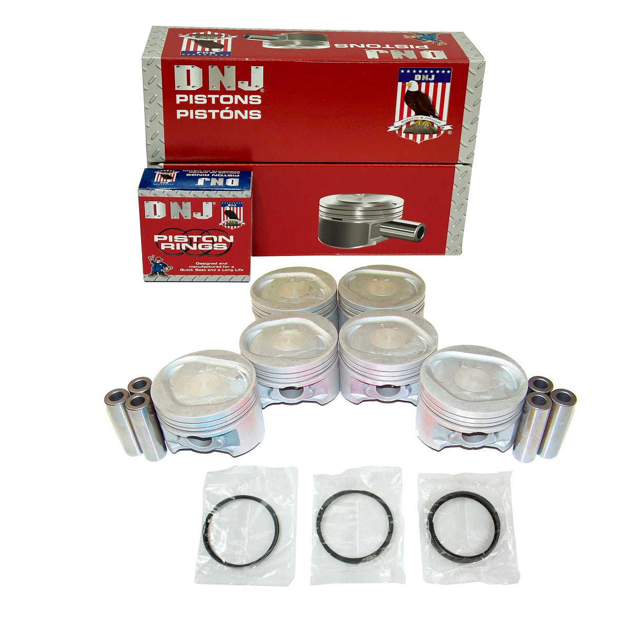 Piston and Ring Set 1994-2000 Chrysler, Dodge, Hyundai, Mitsubishi, Plymouth 3.0L