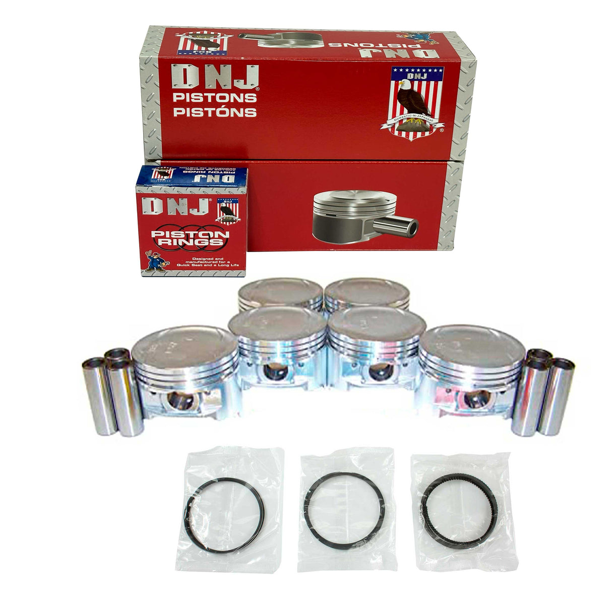Piston and Ring Set 1995-1998 Mitsubishi 3.0L