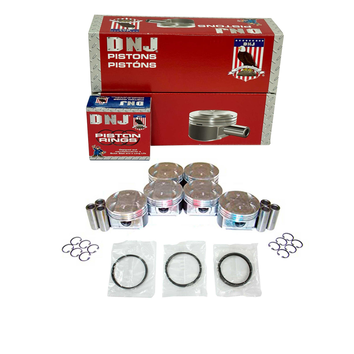 Piston and Ring Set 2003-2007 Honda 3.0L