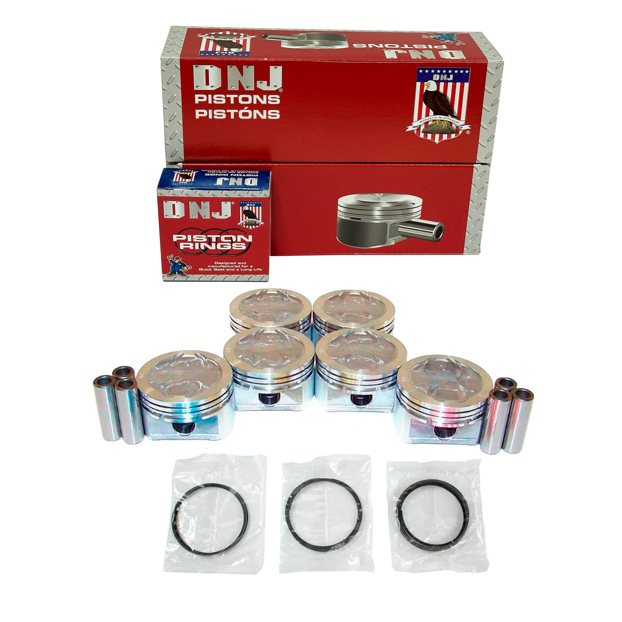 Piston and Ring Set 1992-2014 Chevrolet, GMC, Isuzu, Oldsmobile 4.3L