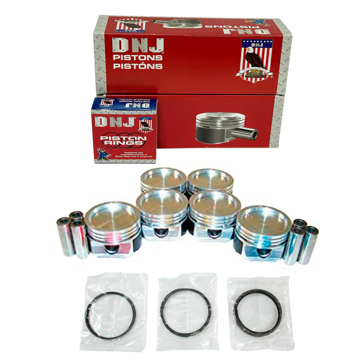 Piston and Ring Set 1993-1996 Buick, Chevrolet, Oldsmobile, Pontiac 3.1L
