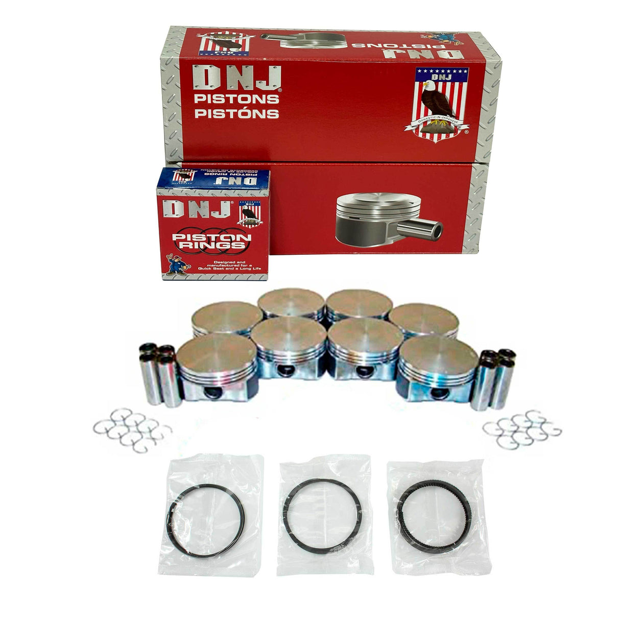 Piston and Ring Set 2002-2004 Cadillac, Chevrolet 6.0L