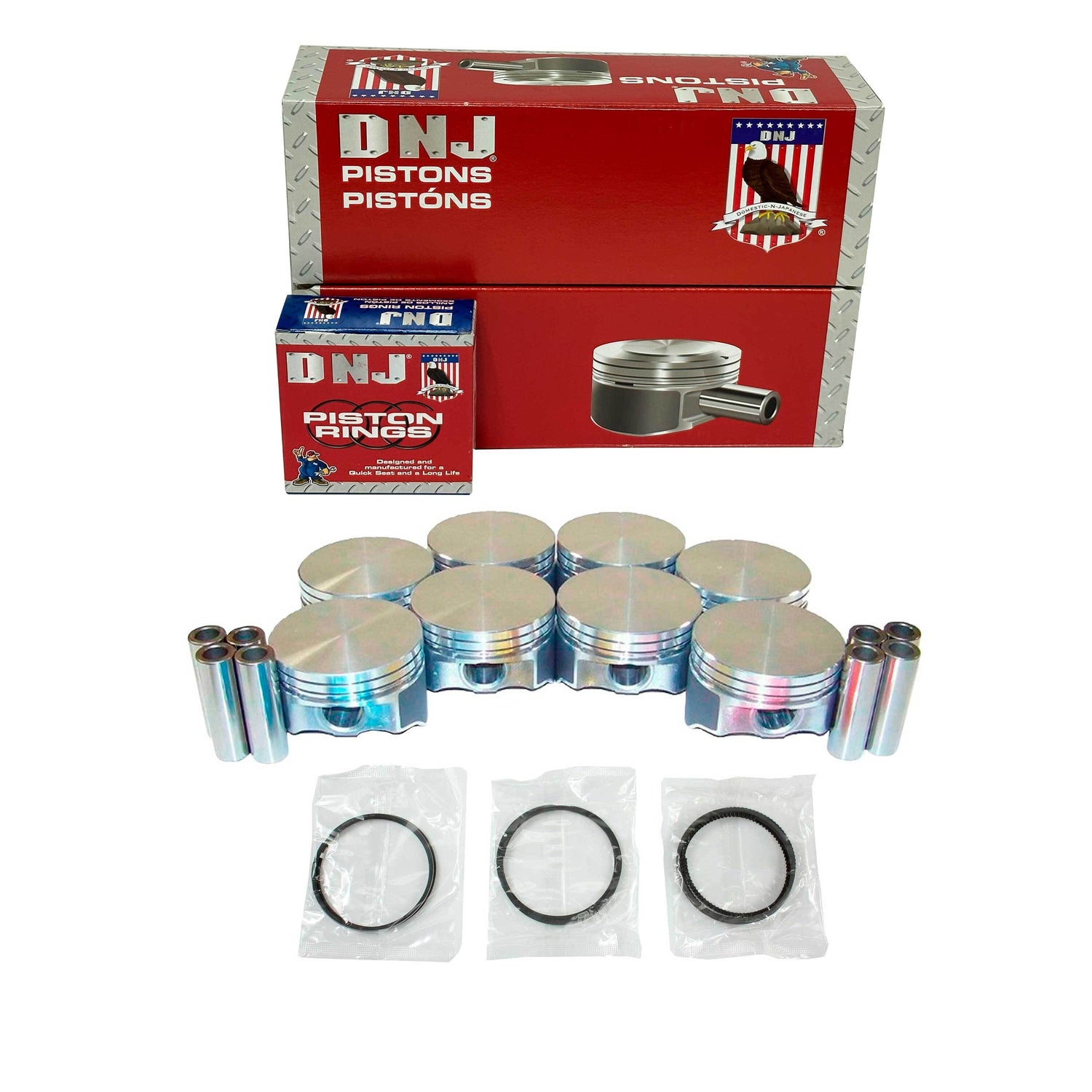 Piston and Ring Set 1999-2004 Chevrolet, GMC 4.8L