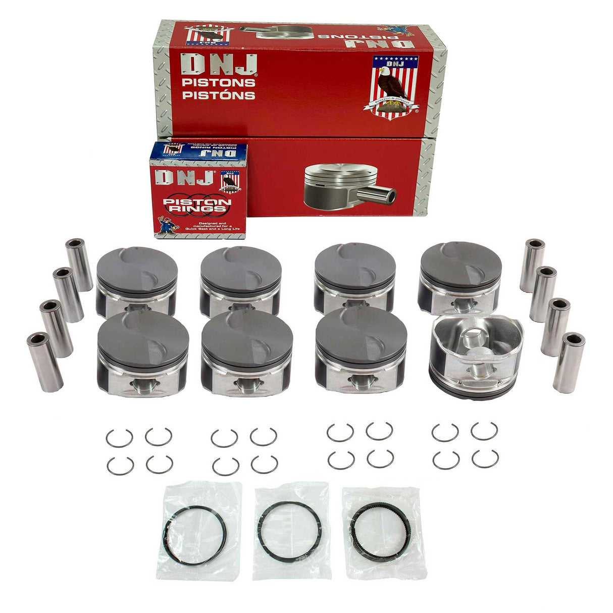 Piston and Ring Set 2010-2017 Chevrolet, GMC, Hummer 4.8L-5.3L