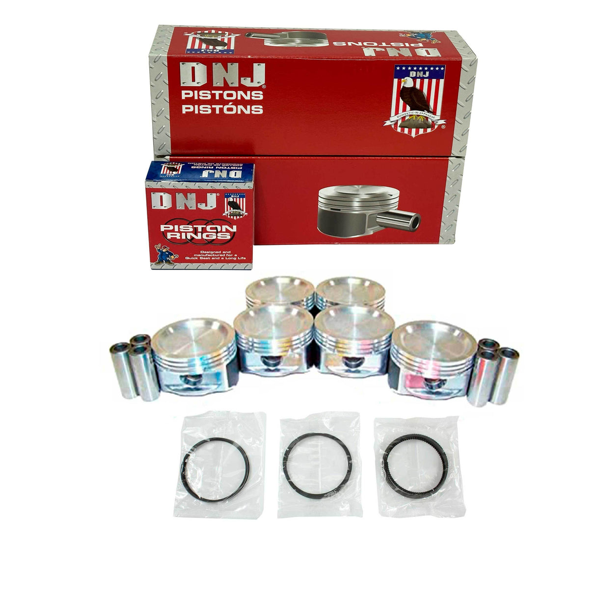 Piston and Ring Set 2004-2007 Buick, Chevrolet, Pontiac, Saturn 3.5L