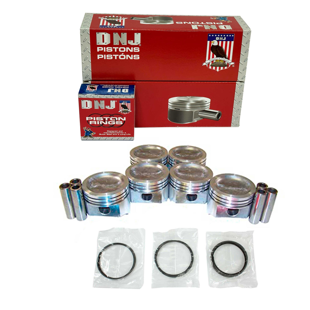 Piston and Ring Set 1968-1996 Ford 4.9L