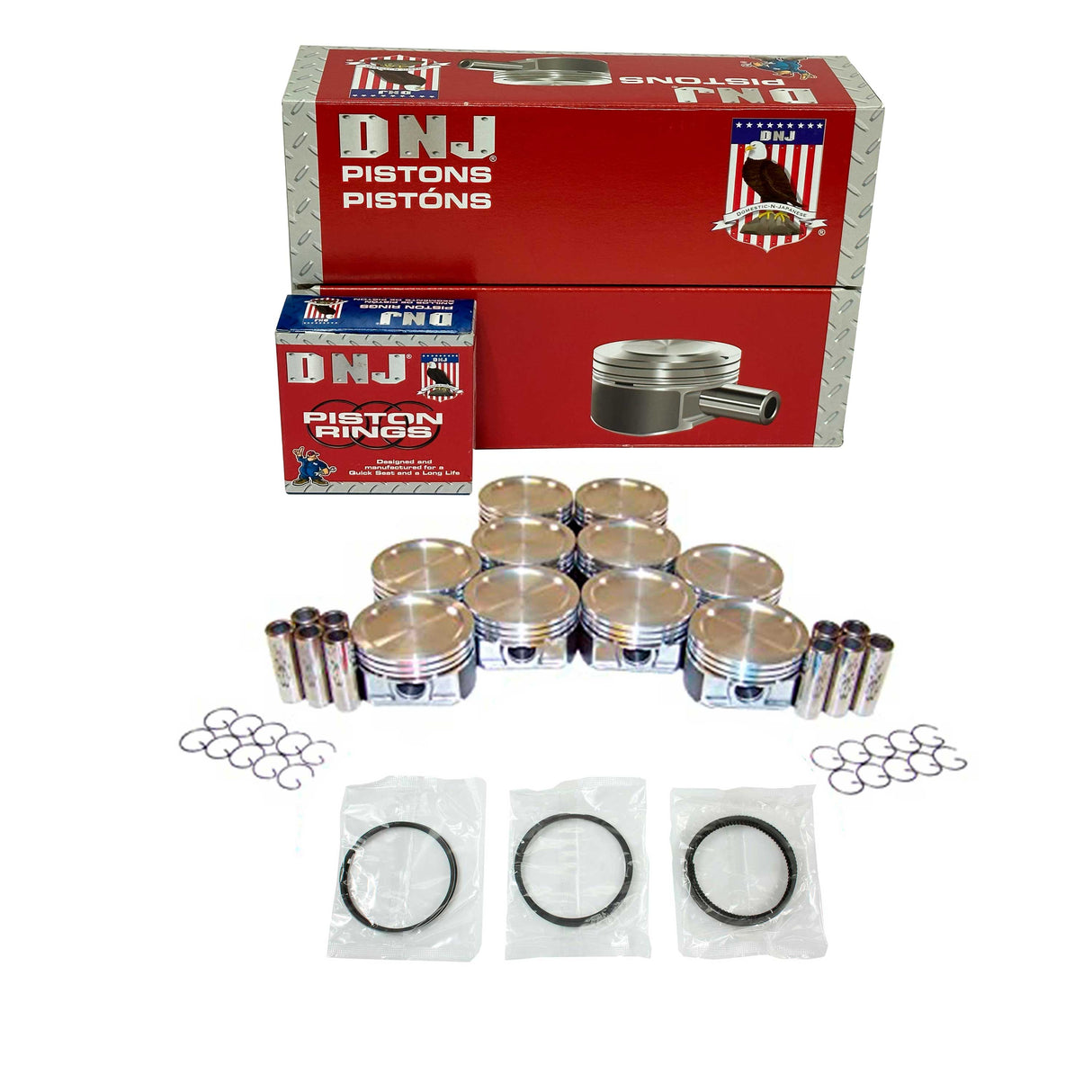 Piston and Ring Set 2000-2014 Ford 6.8L