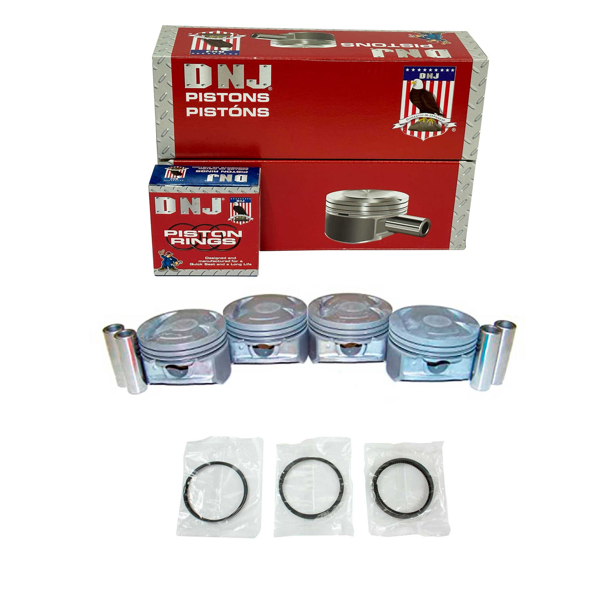 Piston and Ring Set 1998-2004 Ford, Mazda, Mercury 2.0L
