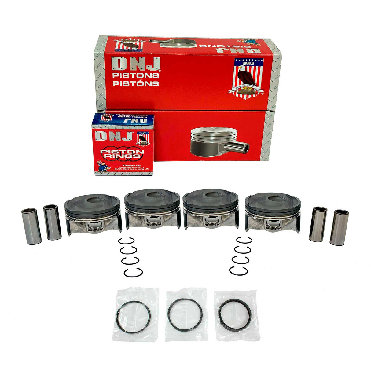 Piston and Ring Set 2012-2017 Ford 2.0L