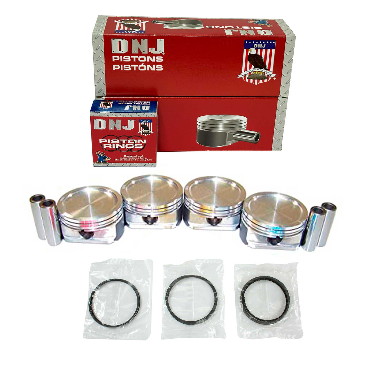 Piston and Ring Set 2001-2009 Ford, Mazda, Mercury 2.3L