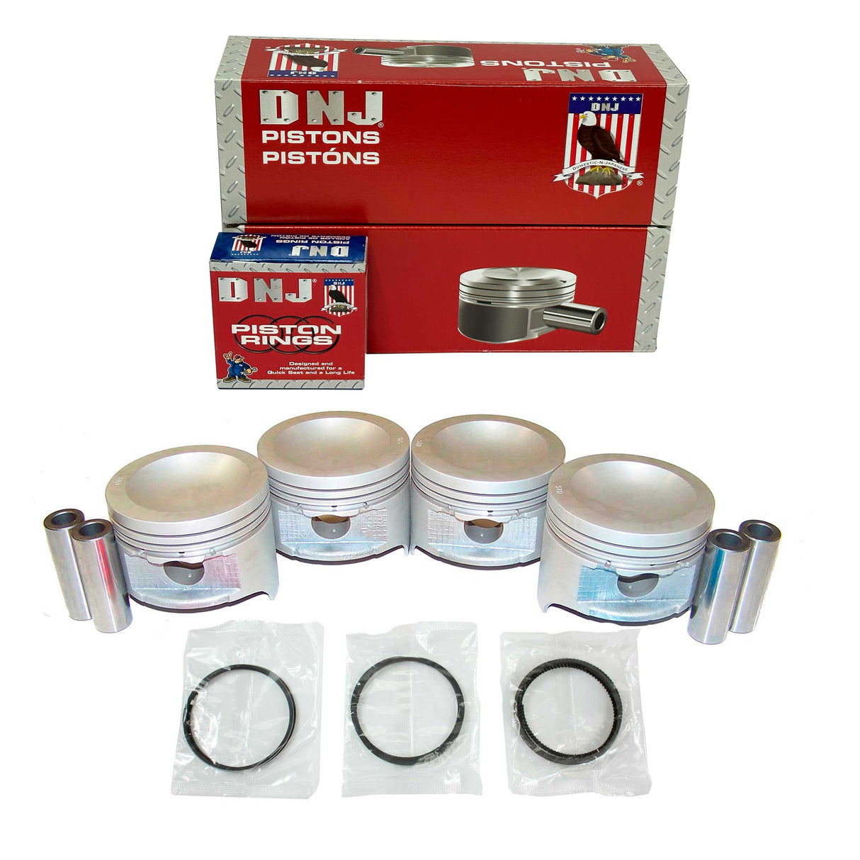 Piston and Ring Set 1989-1994 Mazda 2.6L