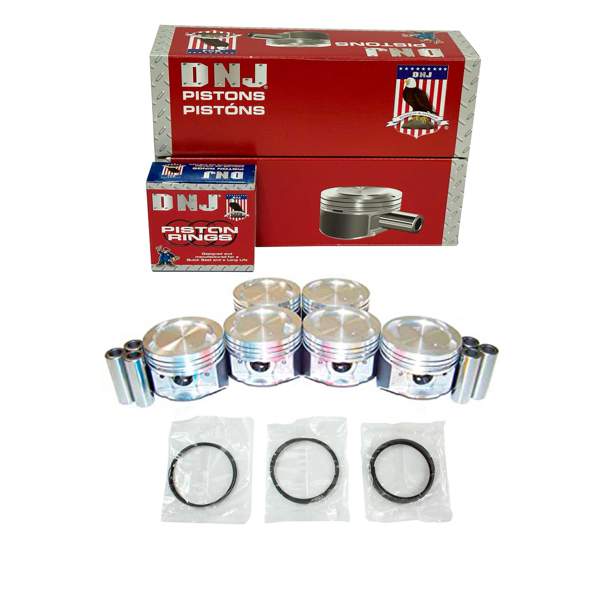 Piston and Ring Kit 1994-1998 Mazda 3.0L