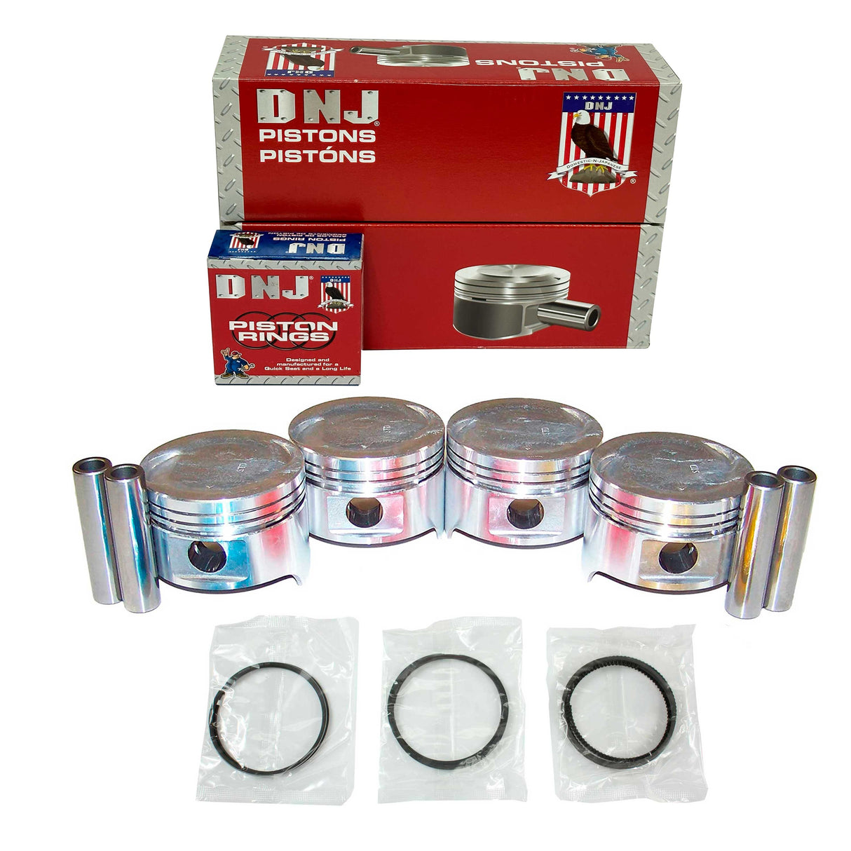 Piston and Ring Set 1986-1995 Suzuki 1.3L