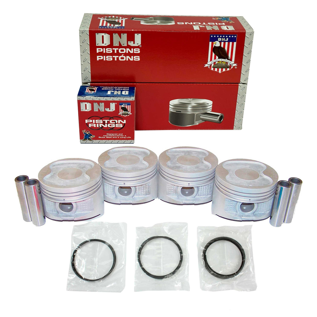 Piston and Ring Set 1988-1993 Geo, Toyota 1.6L