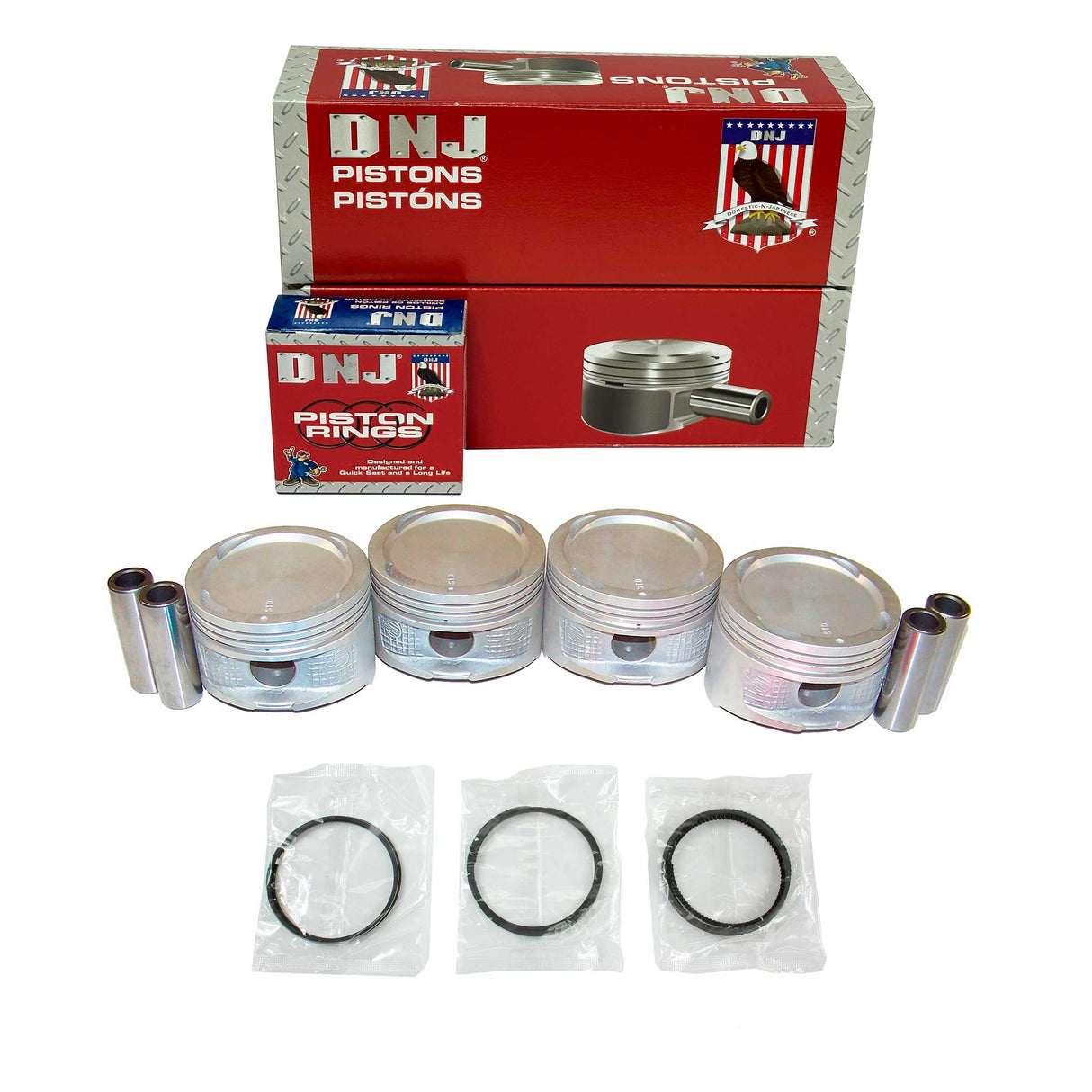 Piston and Ring Set 1993-1997 Geo, Toyota 1.8L