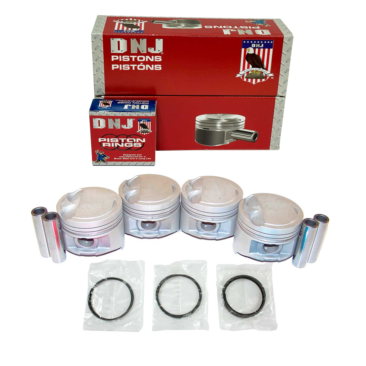Piston and Ring Set 1992-1998 Toyota 1.5L