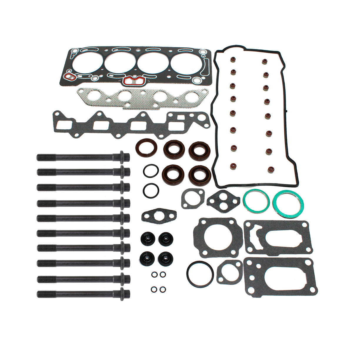 Cylinder Head Gasket set with Head Bolt Kit 1988-1993 Geo,Toyota 1.6L
