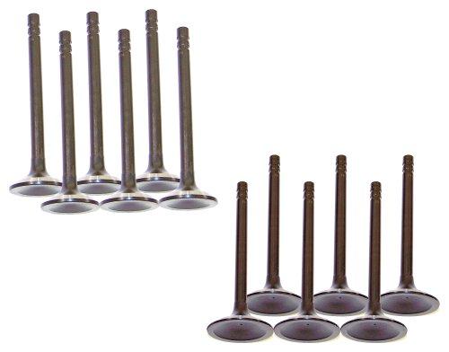 dnj exhaust / intake valve kit 1985-1995 chevrolet,gmc,isuzu camaro,firebird,camaro v6 2.8l,3.1l,3.4l vk123114