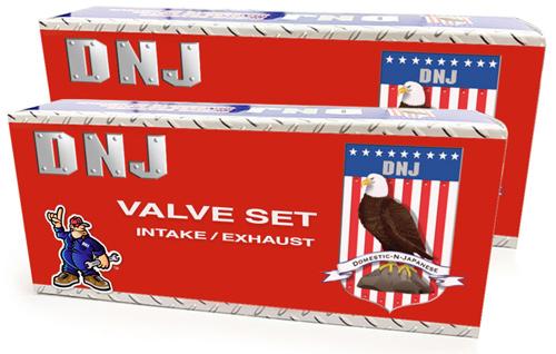 dnj exhaust / intake valve kit 2015-2015 chevrolet corvette v8 6.2l vk163242
