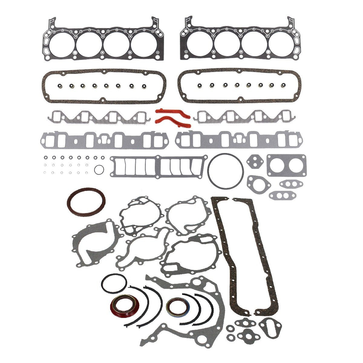 dnj gasket set 1987-1989 ford bronco,e-150 econoline,e-150 econoline club wagon v8 5.0l fgk4201