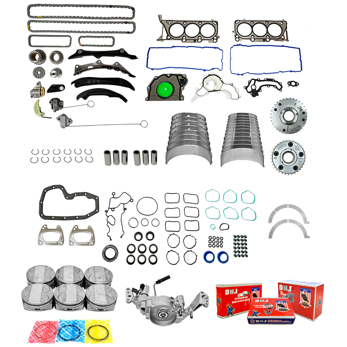 Master Engine Rebuild Kit 2016-2022 Dodge Chrysler Jeep Ram 3.6L