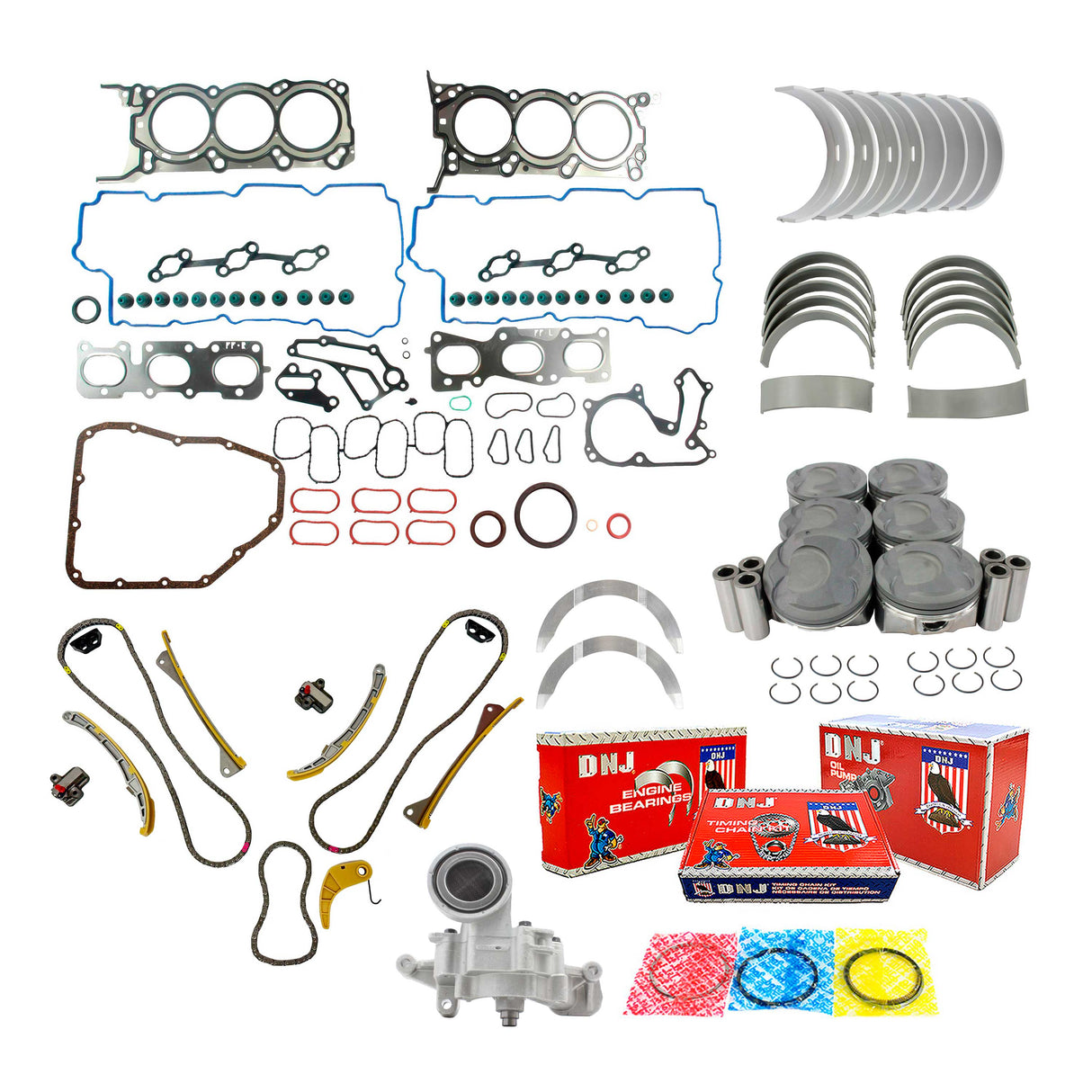 Master Engine Rebuild Kit 2014-2015 Hyundai 3.3L