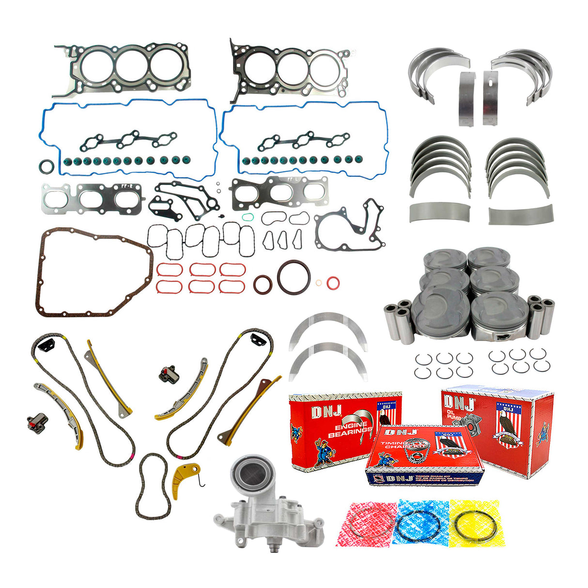Master Engine Rebuild Kit 2012-2014 Hyundai 3.3L