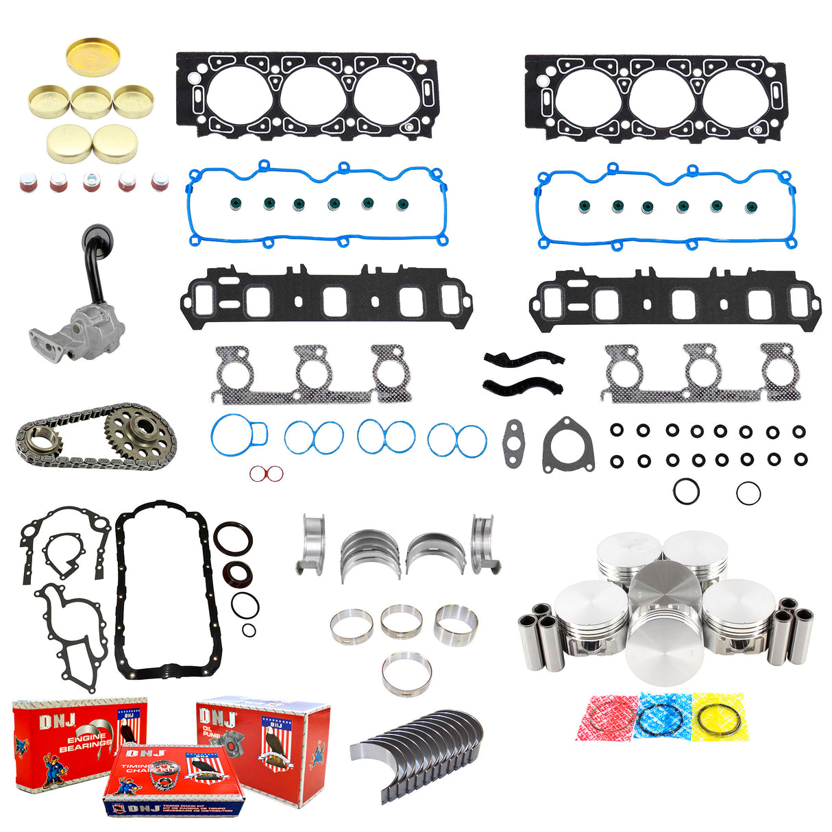 Master Engine Rebuild Kit 2001 Ford 3.0L
