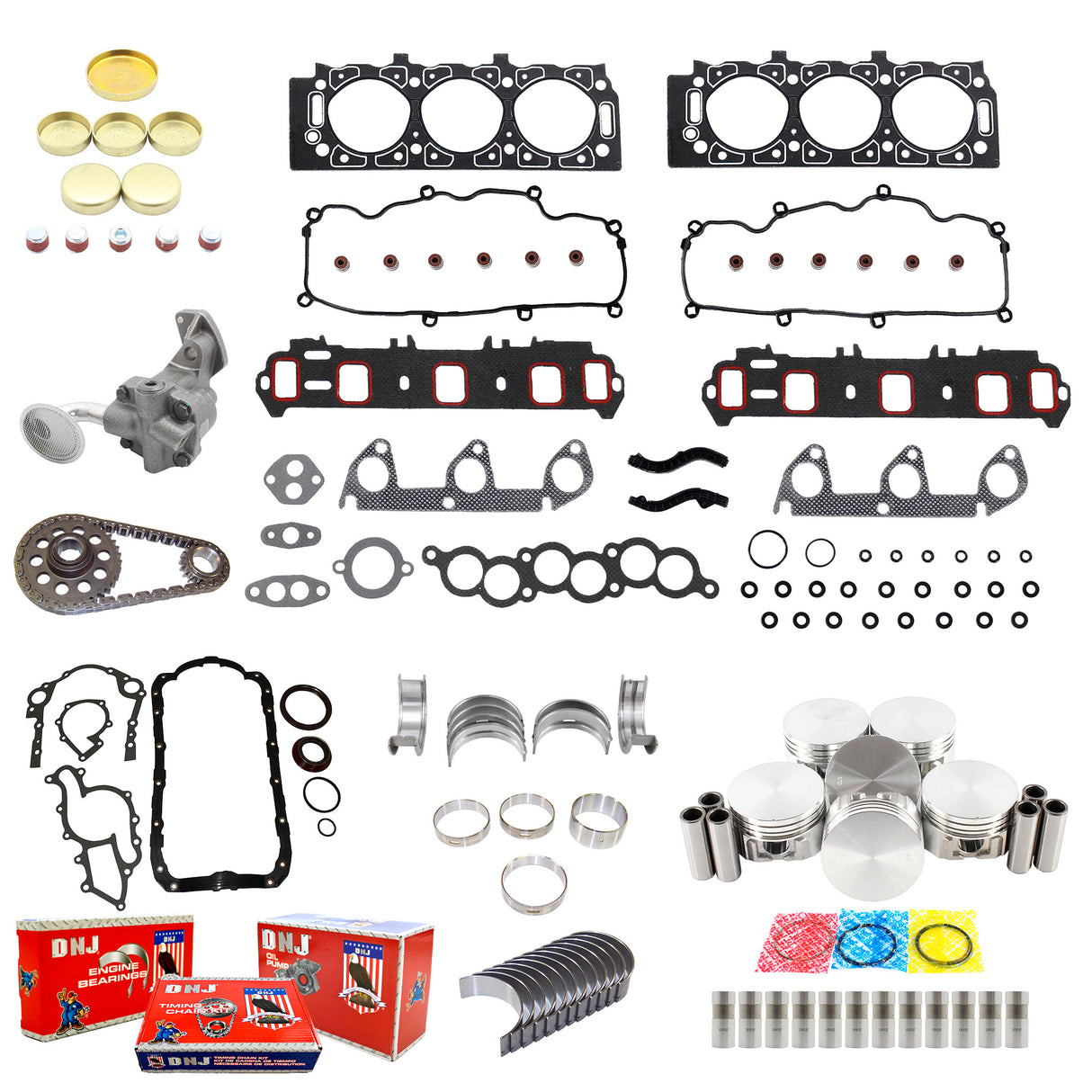 Master Engine Rebuild Kit 1991 Ford 3.0L