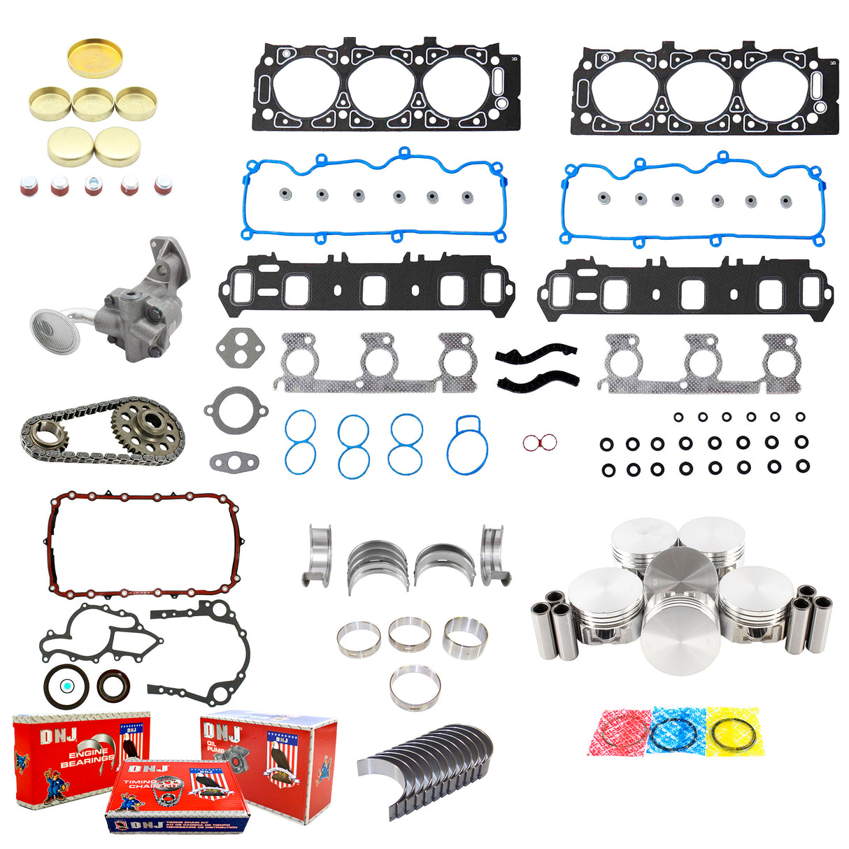Master Engine Rebuild Kit 2002 Ford 3.0L