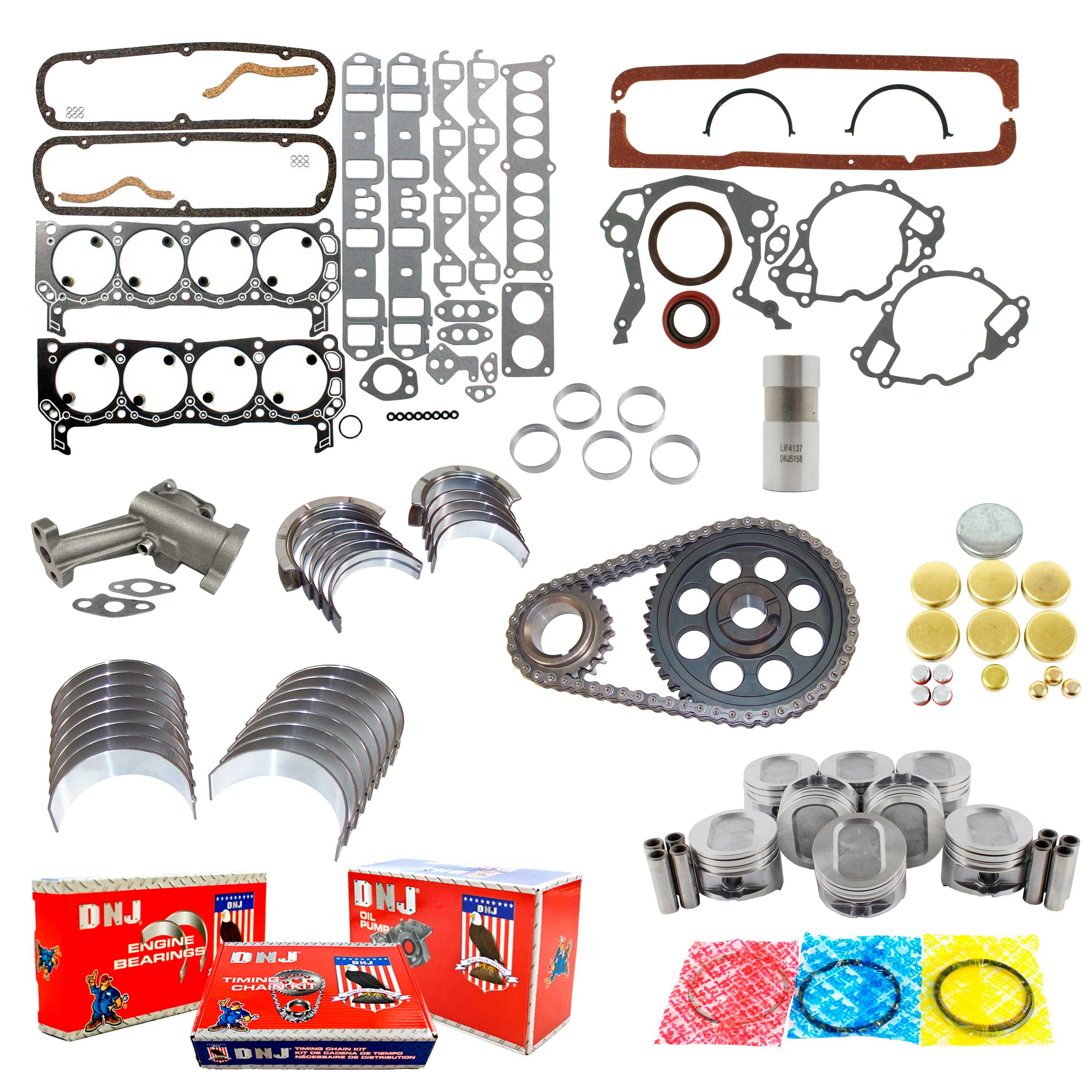 Engine Rebuild Kit for 1988-1993 Ford 5.8L V8: MPN EK4182AM
