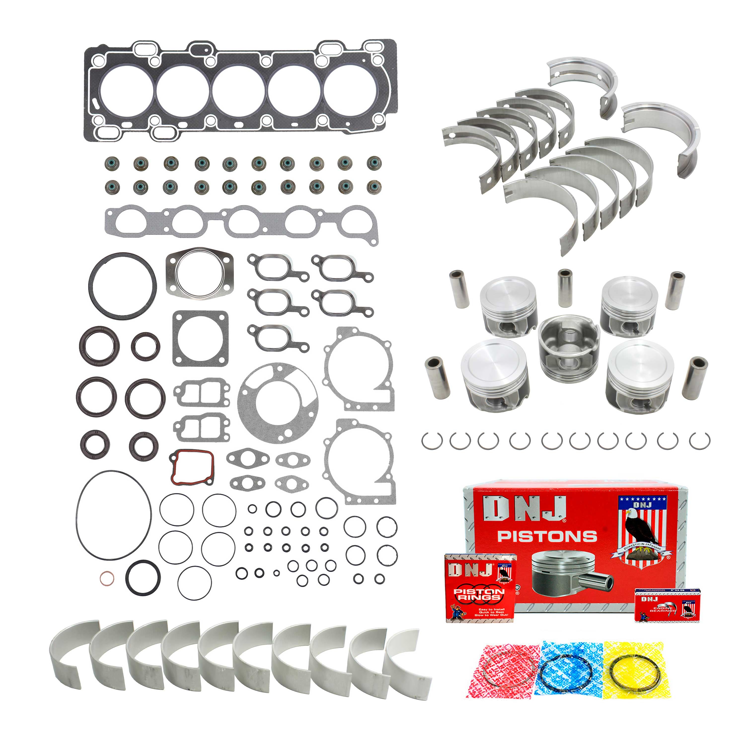 2003-2009 Volvo 2.5L L5 Turbocharged Engine Rebuild Kit: MPN