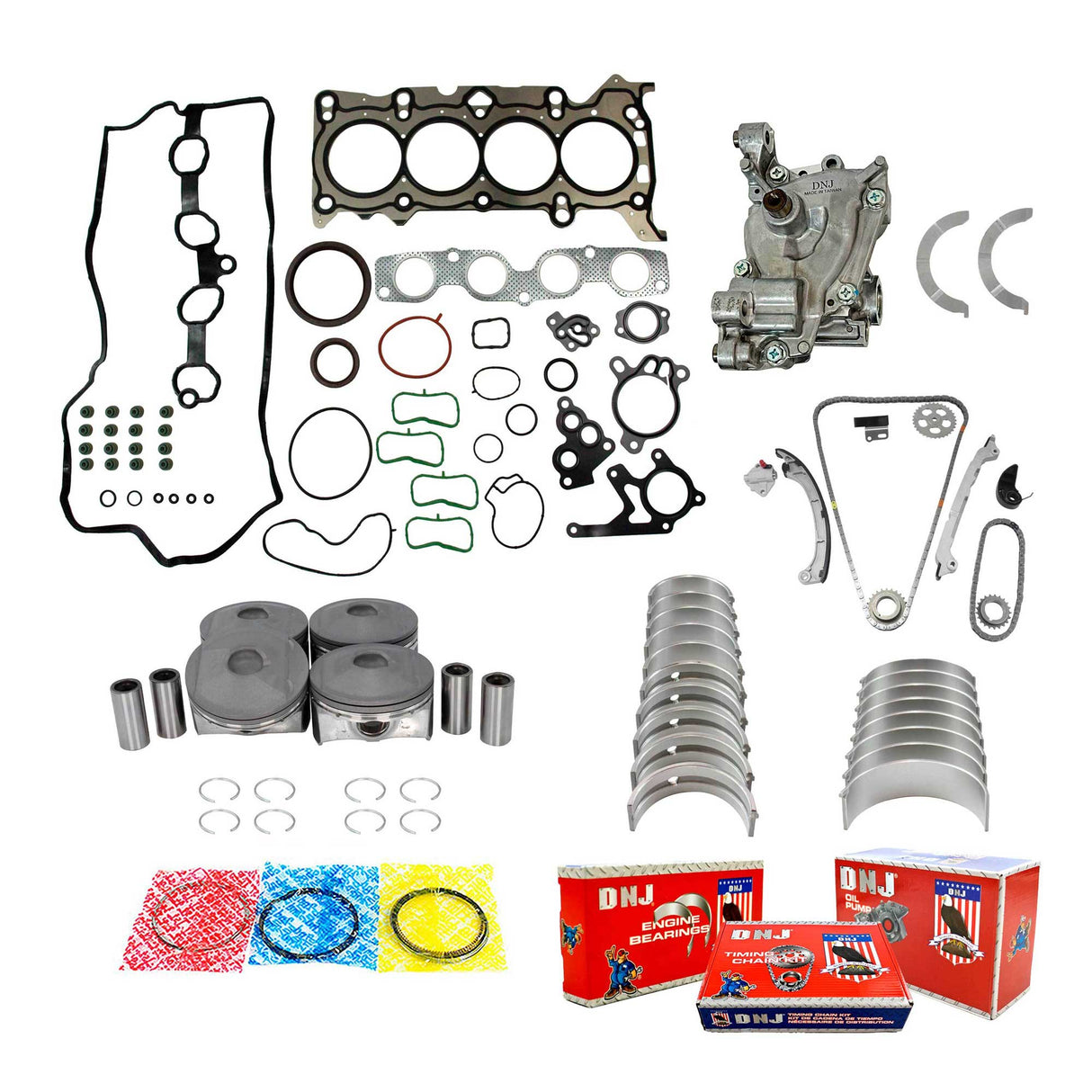 Master Engine Rebuild Kit For 2012-2013 Mazda DOHC