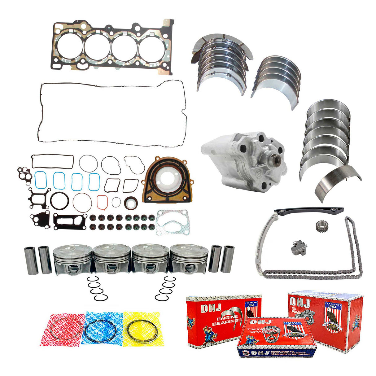 Master Engine Rebuild Kit 2015-2018 Ford 2.3L