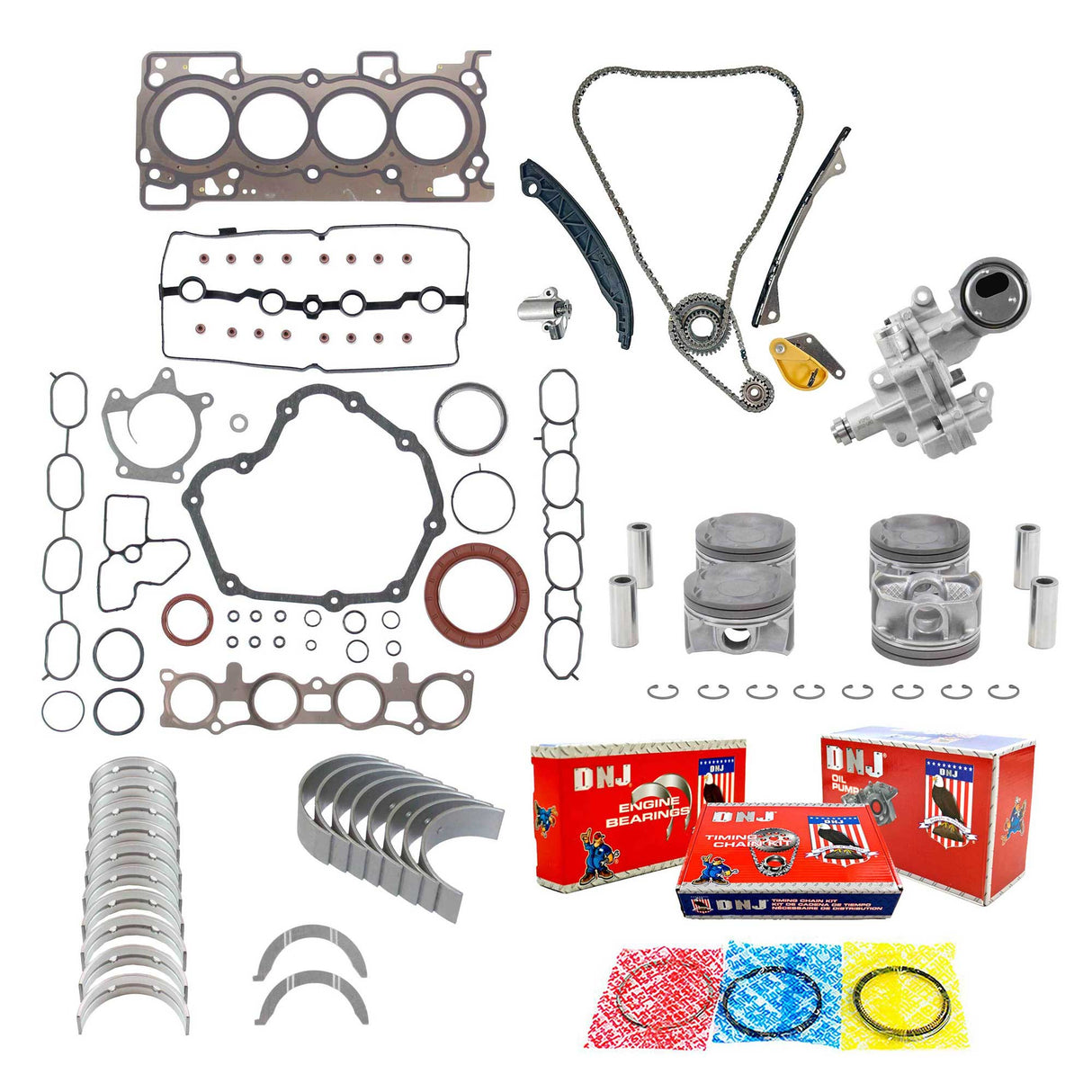 Master Engine Rebuild Kit 2013-2019 Nissan 1.8L