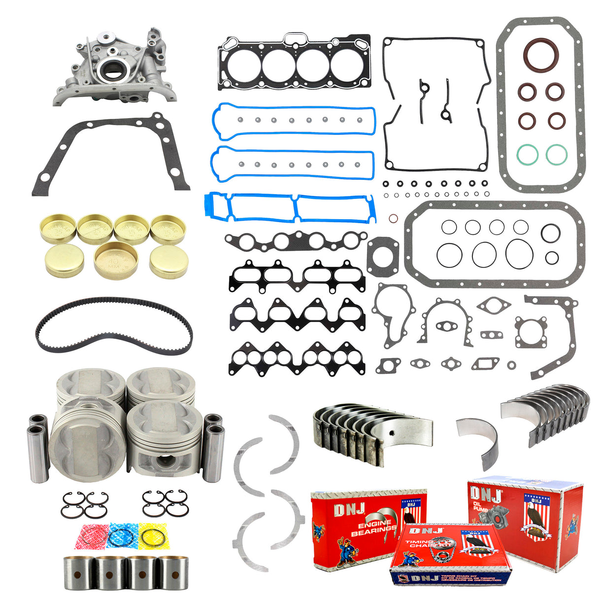 Master Engine Rebuild Kit 1990-1992 Geo 1.6L